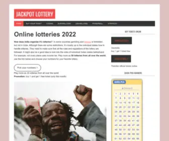 Jackpotlottery.in(Online lotteries from India 2023) Screenshot