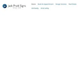 Jackpratt.com(Custom Real Estate Signs) Screenshot