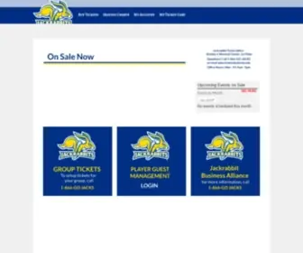 Jackrabbittickets.com(Official Site for All South Dakota State University Jackrabbits Tickets) Screenshot