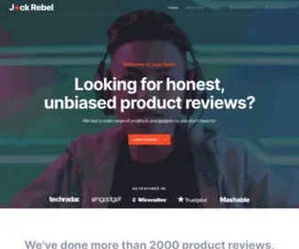 Jackrebel.com(Honest, Unbiased Product Reviews) Screenshot