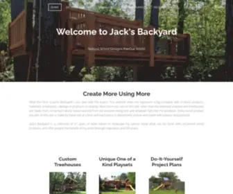 Jacksbackyard.com(Custom Treehouse Playsets) Screenshot