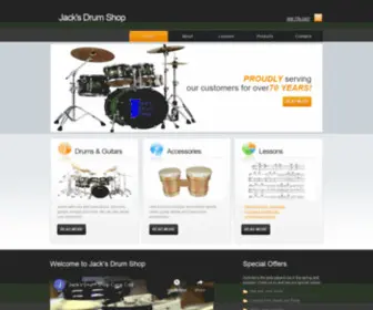 Jacksdrumshop.com(Jack's Drum Shop) Screenshot