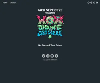 Jacksepticeyetour.com(Jacksepticeye Tour) Screenshot