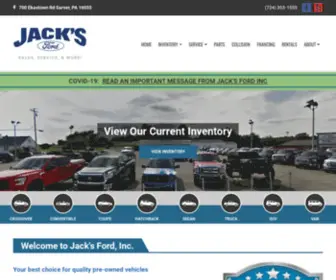 Jacksford.com(Jack's Ford) Screenshot