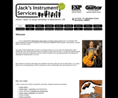Jacksinstrumentservices.com(Jack's Instrument Services) Screenshot