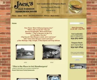Jacksoldfashionhamburgers.com(Pompano and Fort Lauderdale) Screenshot