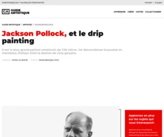 Jackson-Pollock.info(Jackson Pollock) Screenshot