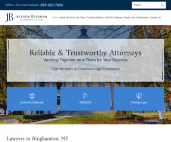 Jacksonbergman.com(Binghamton Attorneys) Screenshot