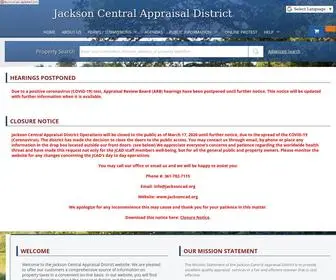 Jacksoncad.org(Jackson Central Appraisal District) Screenshot
