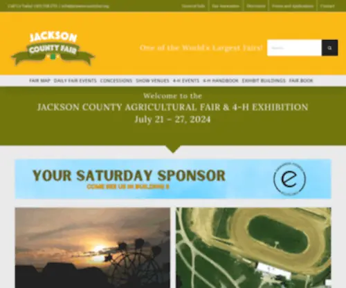 Jacksoncountyfair.org(In Brownstown Indiana) Screenshot