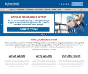 Jacksonhealthfoundation.org(South Florida&#039;s Charity of Choice) Screenshot
