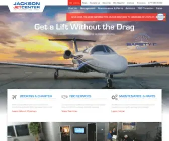 Jacksonjetcenter.com(Private Charter Flights) Screenshot