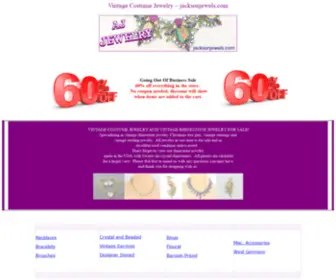 Jacksonjewels.com(Vintage Costume Jewelry) Screenshot