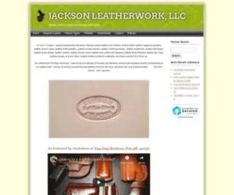 Jacksonleatherwork.com( jacksonleatherwork has been making custom leather products for over 15 years. mission statement) Screenshot