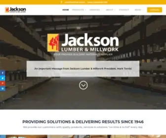 Jacksonlumber.com(Jackson Lumber & Millwork) Screenshot