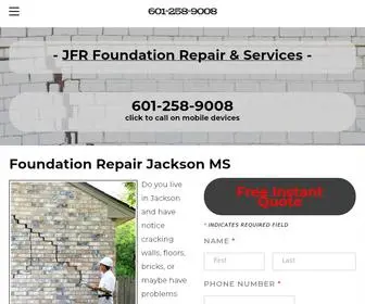 Jacksonmsfoundationrepair.com(Foundation Repair Jackson) Screenshot