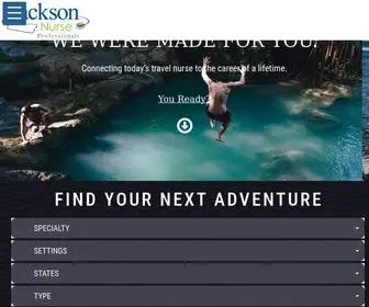 Jacksonnursing.com(Giving great nurses awesome adventures in patient care) Screenshot