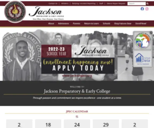 Jacksonpec.org(Jackson Preparatory & Early College) Screenshot