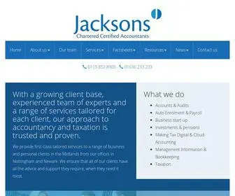 Jacksonsonline.co.uk(Accountants in Nottingham) Screenshot