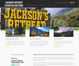 Jacksonsretreat.co.nz(Camping Holiday NZ) Screenshot