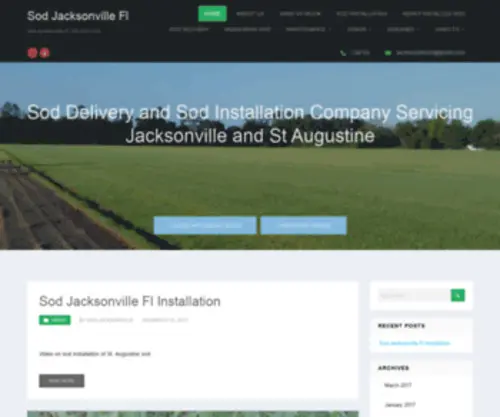 Jacksonvillesodservice.com(Sod Service) Screenshot