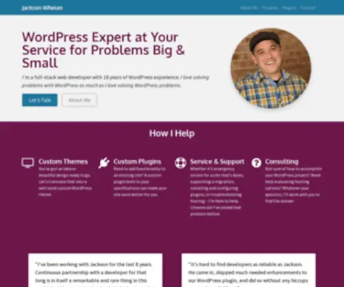 Jacksonwhelan.com(WordPress Engineer) Screenshot