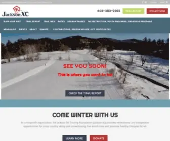 Jacksonxc.org(#1 Cross Country Ski Area in the East) Screenshot