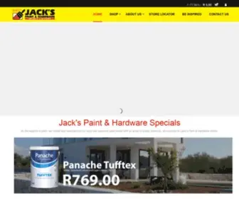 Jackspaintonline.co.za(Jack's Paint & Hardware) Screenshot