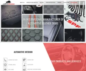 Jackspeed.com(Automotive seat leather) Screenshot