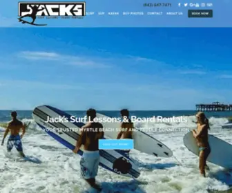 Jackssurflessons.com(Myrtle Beach Surf Lessons) Screenshot