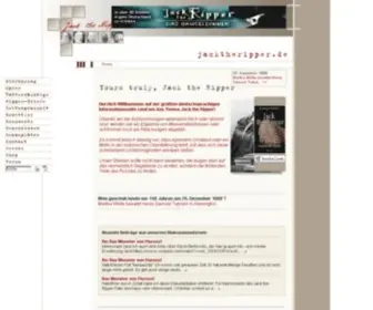 Jacktheripper.de(Jack the Ripper Informationsportal) Screenshot