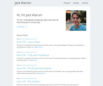 Jackwarren.info(Jack Warren) Screenshot