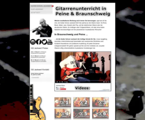 Jackwert.de(Gitarrenunterricht in Peine und Braunschweig) Screenshot