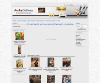 Jackygallery.com(Oil paintings for sale online) Screenshot