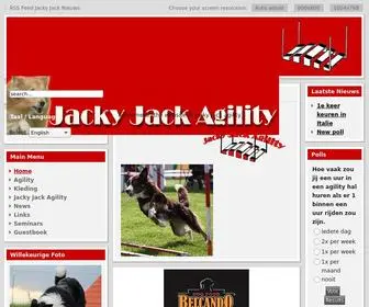 Jackyjackagility.nl(Jacky Jack Agility) Screenshot