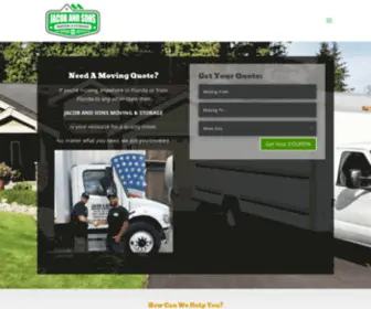 Jacobandsonsmovingandstorage.com(Affordable Movers in Florida) Screenshot