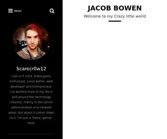 Jacobbowen.me(My Crazy little world) Screenshot