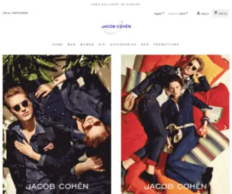 Jacobcohenshop.eu(Boutique officielle Jacob Cohen le plus grand choix de jeans homme et femme) Screenshot