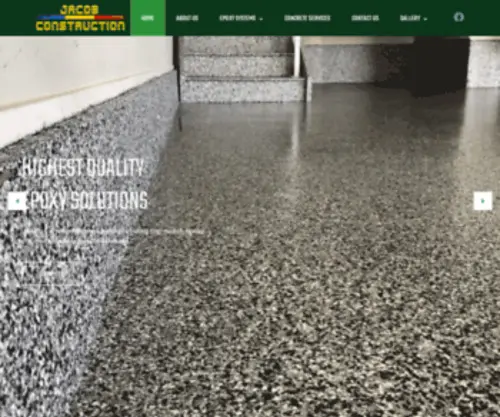 Jacobconstructioninc.com(Epoxy) Screenshot