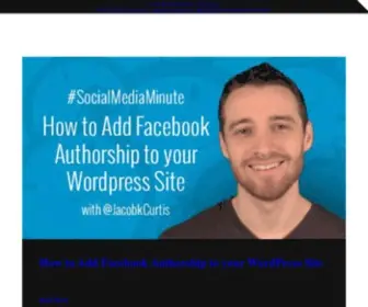 Jacobcurtis.com(Social Media Tutorials by Jacob Curtis) Screenshot