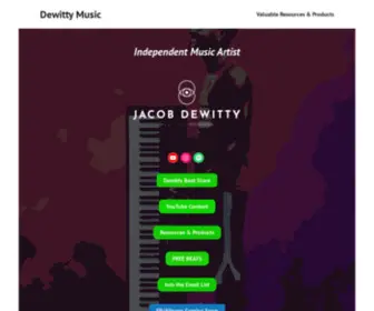 Jacobdewitty.com(Dewitty Music) Screenshot