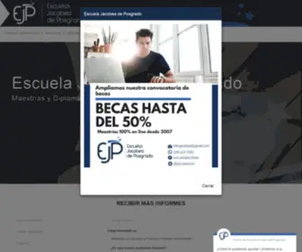 Jacobea.edu.mx(Escuela Jacobea de Posgrado) Screenshot