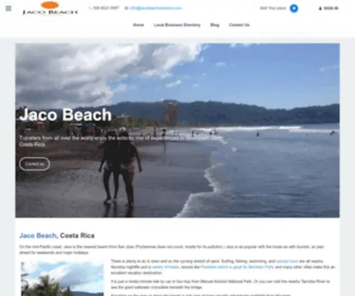 Jacobeachcostarica.com(Jaco Beach Costa Rica) Screenshot