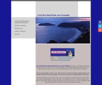 Jacobeachrealty.com(Costa Rica Real Estate Jaco Properties and Rentals Jaco Beach Real Estate Properties and Rental) Screenshot