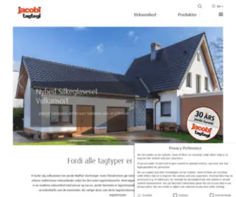 Jacobi-Tagtegl.dk(Vi byder dig velkommen hos Jacobi Walther Dachziegel) Screenshot