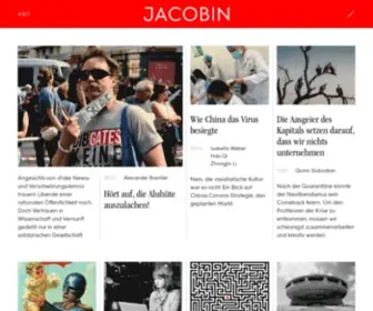 Jacobin.de(JACOBIN Magazin) Screenshot