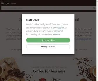 Jacobsdouweegbertsprofessional.com.au(Coffee for business) Screenshot