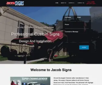 Jacobsigns.com(Professional Custom Signs Design And Installation) Screenshot