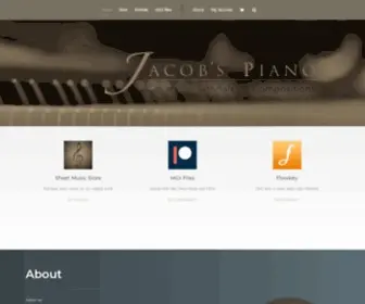 Jacobspiano.com(Jacob's Piano) Screenshot