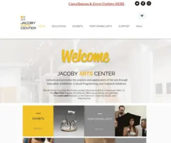 Jacobyartscenter.org(Our mission) Screenshot